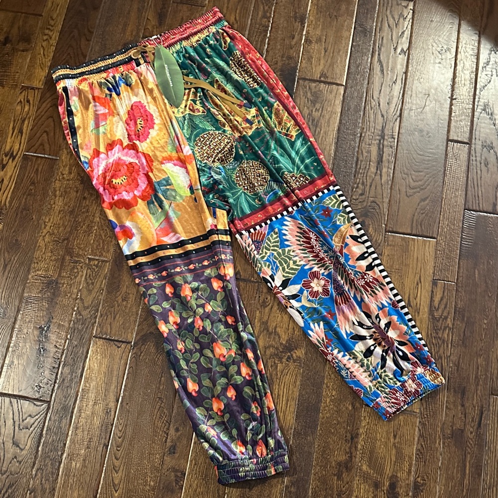 FARM Rio velvet drawstring lounge pants
